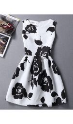 Rochie Eleganta White&Black Intuition