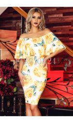 Rochie Yellow Contrast