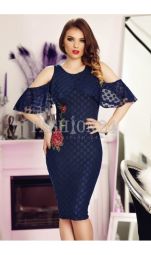 Rochie Navy Blue Roses