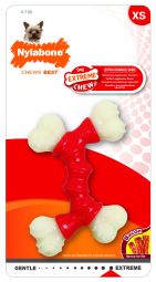Jucarie pentru caini NY Extreme Chew Os Dublu cu Bacon XS