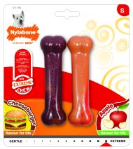 Jucarie pentru caini NY Extreme Chew Os cu Burger si Mar 2 bucati S