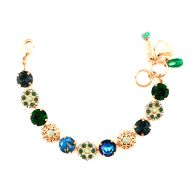 Bratara Mediterranean Blue placata cu aur 24K | 4213-1316RG