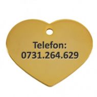 Medalion pentru caini Inima Gold Imac S