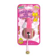 Jucarie pentru pisici Soleil Tennis Pig 7 cm