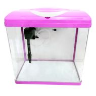 Acvariu roz din sticla Hopar 38.5x24.5x39 cm