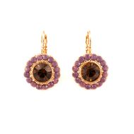 Cercei Cinnamon placati cu aur 24K | 1014/3-10444RG