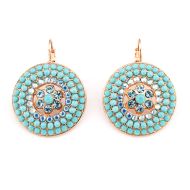 Cercei Bliss placati cu aur 24K | 1078/1-2672RG6
