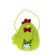 Cos din fetru, pui verde