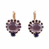 Cercei Desire placati cu aur 24K | 1132/2-2044RG6