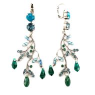 Cercei Mediterranean Blue placati cu argint 925 | 1155/1-1316SP6