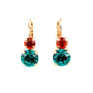 Cercei Tiger Lily placati cu aur 24K | 1190-1311RG6