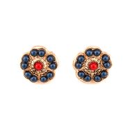 Cercei Poppy placati cu aur 24K - 1220-1325RG2