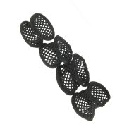 Set 4 elastice negre din plasa
