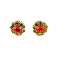 Cercei Tiger Lily placati cu argint 925 | 1379-1311SP2