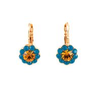 Cercei Jasmine placati cu aur 24K | 1379-1323RG6