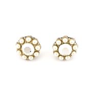 Cercei Gardenia placati cu argint 925 | 1379-1328SP2