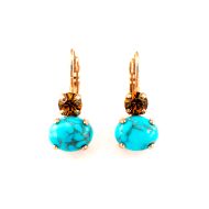 Cercei Jasmine placati cu aur 24K | 1462-M1323RG6