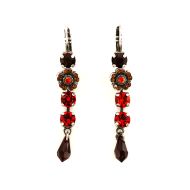 Cercei Simply Red placati cu argint 925 | 1504/1-3801SP6