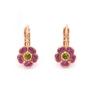 Cercei Tiger Lily placati cu aur 24K | 1504/2-1311RG6