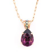 Pandantiv cu lant Desire placat cu aur 24K | 5312-204RG