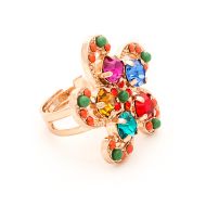 Inel Fantasy placat cu aur 24K | 7036-1037RG