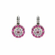 Cercei Smashing Pink placati cu argint 925 | 1141-1207SP6