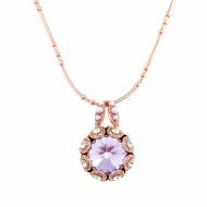 Pandantiv cu lant Iris placat cu aur 24K | 5070-1327RG