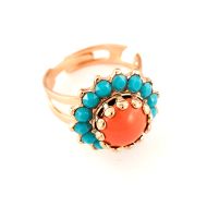 Inel Gypsy Soul placat cu aur 24K - 7163-66-1RG