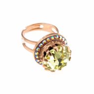Inel Yellow Brick Road placat cu aur 24K | 7007-1004RG