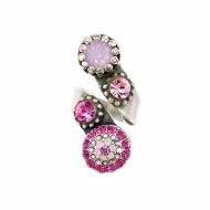 Inel Smashing Pink placat cu argint 925 | 7141/2-1207SP