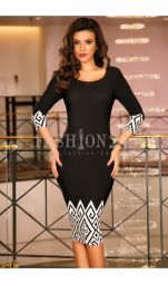 Rochie Savannah White Zigzag