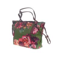 Geanta cu print floral, cu fermoar
