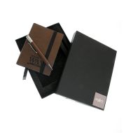 Set cadou agenda si pix maro
