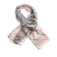 Esarfa matase, print floral