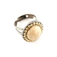 Inel Champagne and Caviar placat cu argint 925 - 7418/1M-391100SP