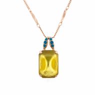 Pandantiv cu lant Kokomo placat cu aur 24K | 5625-1058RG