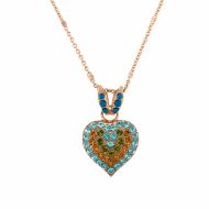 Pandantiv cu lant Kokomo placat cu aur 24K | 5007/1-1058RG