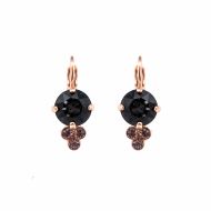 Cercei Black Velvet placati cu aur 24K - 1010-1073RG6