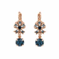 Cercei Mood Indigo placati cu aur 24K | 1006-1069RG6