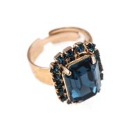 Inel Mood Indigo placat cu aur 24K | 7080/2-1069RG