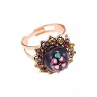 Inel Bohemian Rhapsody placat cu aur 24K - 7023-1072RG