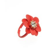 Inel, floare rosie