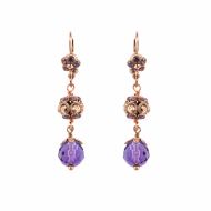 Cercei Bohemian Rhapsody placati cu aur 24K - 1134-M1072RG1