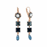 Cercei Mood Indigo placati cu aur 24K | 1531/2-1069RG6