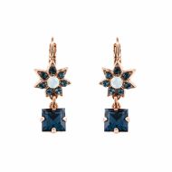 Cercei Mood Indigo placati cu aur 24K | 1419/2-1069RG6