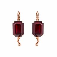 Cercei Lady In Red placati cu aur 24K | 1040/5-208RG6