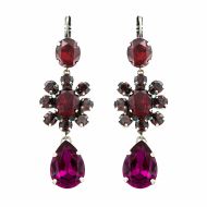 Cercei Lady In Red placati cu argint 925 | 1156/2-1070SP6