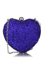 Clutch Blue Heart