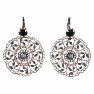 Cercei Black Velvet placati cu argint 925 - 1210-1073SP6