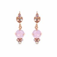 Cercei Rose placati cu aur 24K | 1013-395RG1
